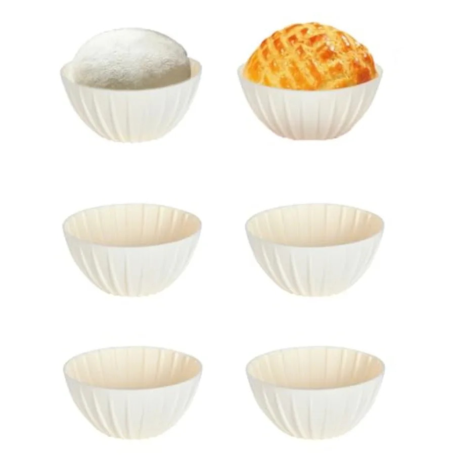 

Mini Banneton Basket, 6 Pcs 5 Inch Small Sourdough Banneton Bread Proofing Basket Set Round Proofing Bowl for Sourdough Loaf Pa