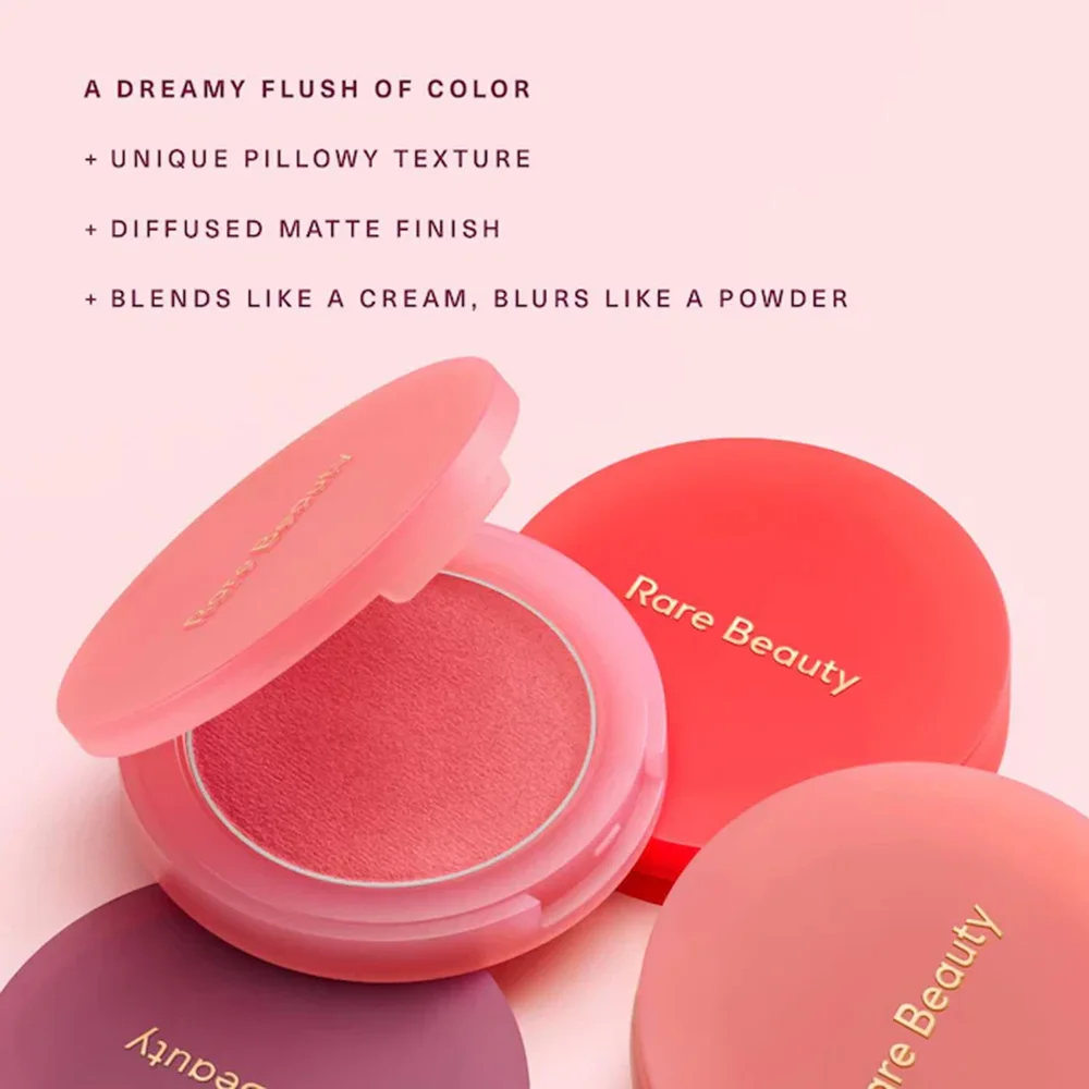 Rare Beauty Cream Blush, Fluffy Mashed Potato Texture, Smooth Application, Creates Fresh Natural Cheek Glow