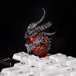 Anime Keycaps world of warcraft Deathwing Resin Key Caps Mechanical Keyboard Caps Personalized Accessories Gifts Korean Keycaps