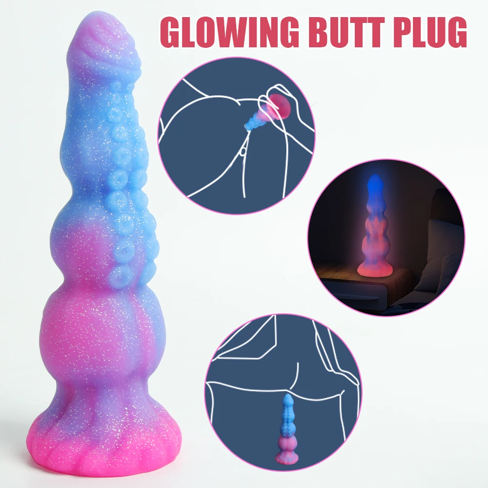 Sex Toy Huge Tentacle Dildo Animal Dog Dick Anal Plug Powerful Hands-Free Suction Cup Dick Prostate Massager Vagina Massager 18