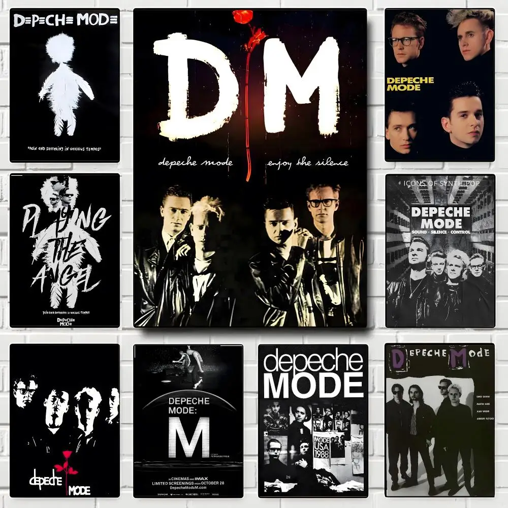 Band Depeche Mode Poster Self-adhesive Art Waterproof Paper Sticker Coffee House Bar Room Wall Decor