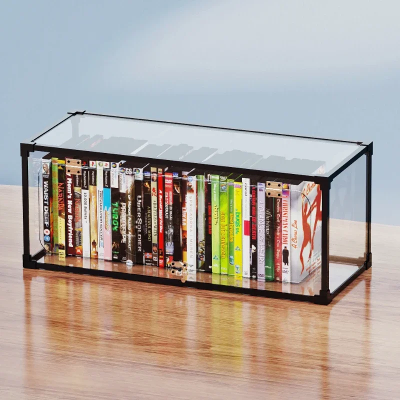 Acrylic CD storage box for home use disc sorting box rack