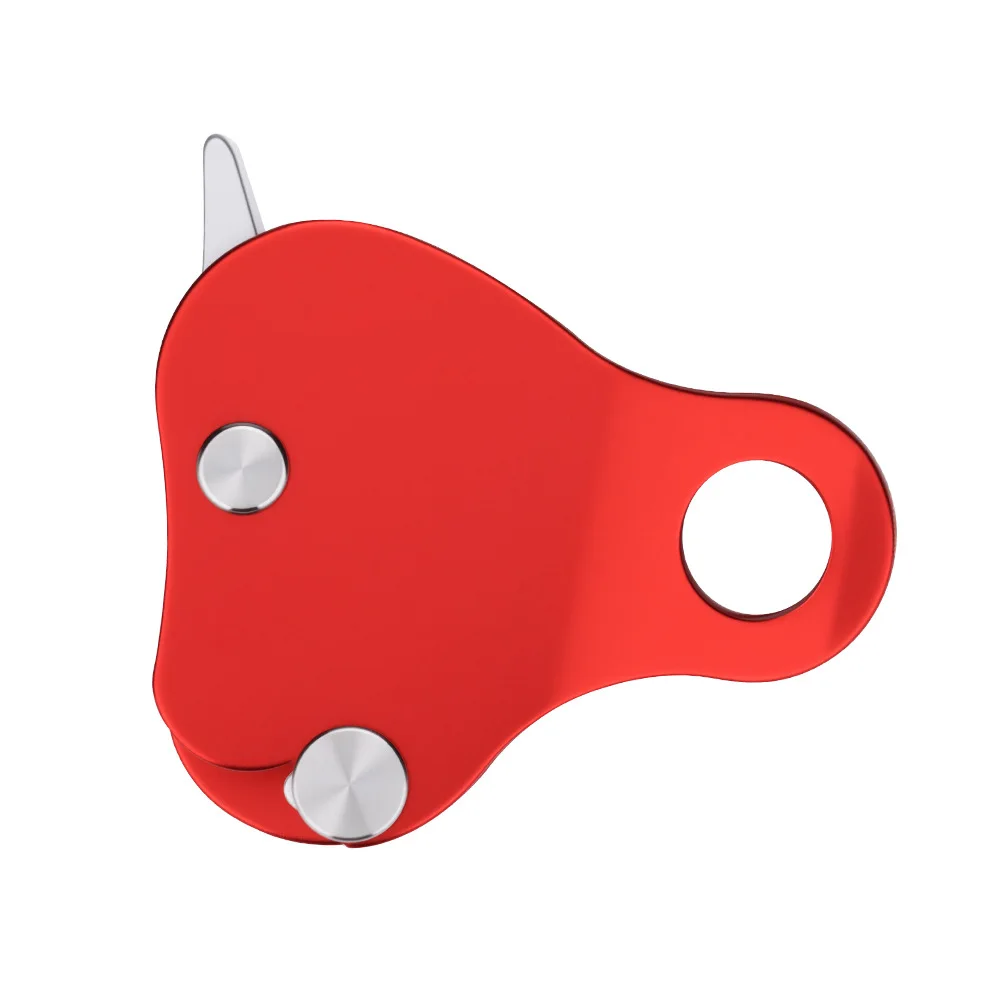 Rock climbing rescue, high-altitude rope self-locking fall grabber, alloy lightweight and safe