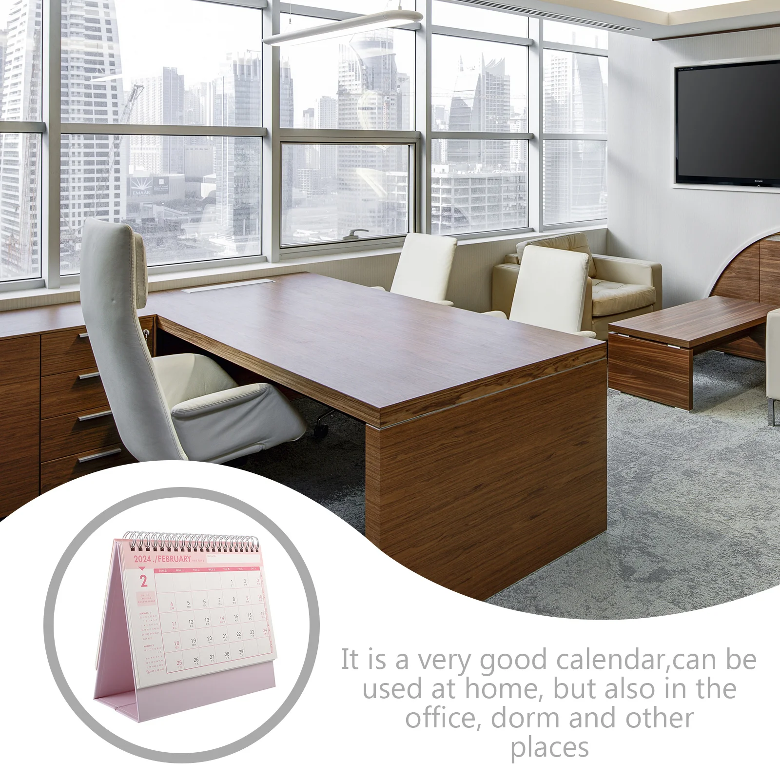 Desk Calendar Mini Table Top Organizer For Office Home Daily Use Bright Simple Design Standing Month Calendar Decorative