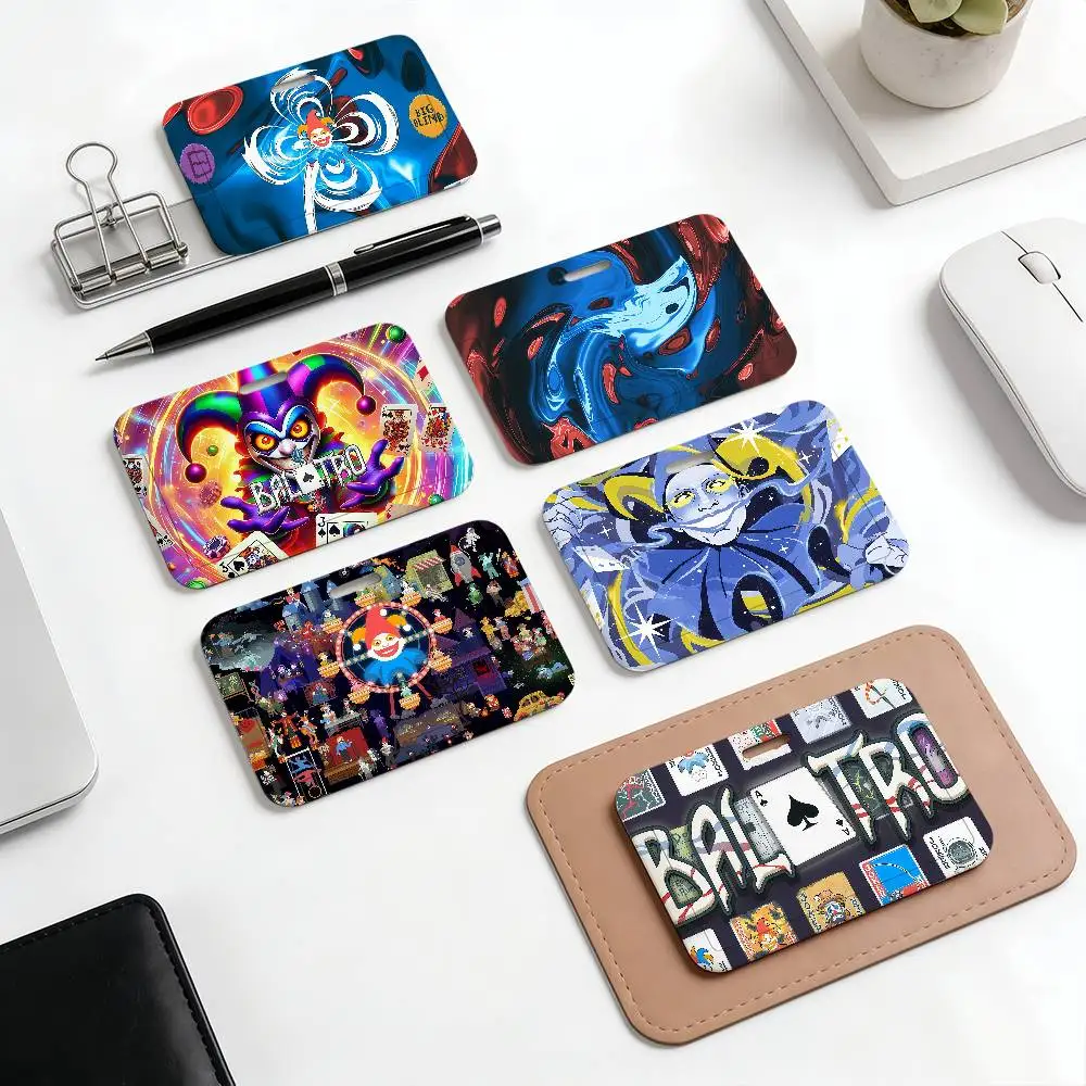 

Забавный арт-брелок B-Balatro для бейджей, ID-карт, кредитных карт, пропусков, с веревкой для подвешивания, держатель для удостоверений