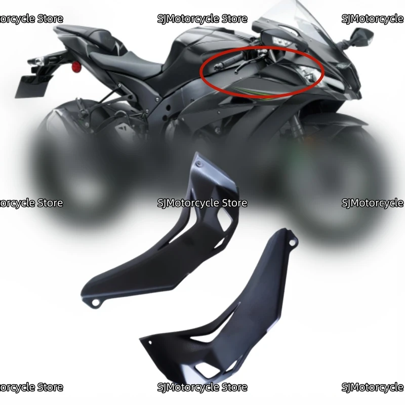 

Подходит для Kawasaki ZX-10R ZX10R ZX 10R 2016-2020, аксессуары для мотоциклов, ABS, воздушная передняя панель, впускная баран, воздушная крышка, обтекатель
