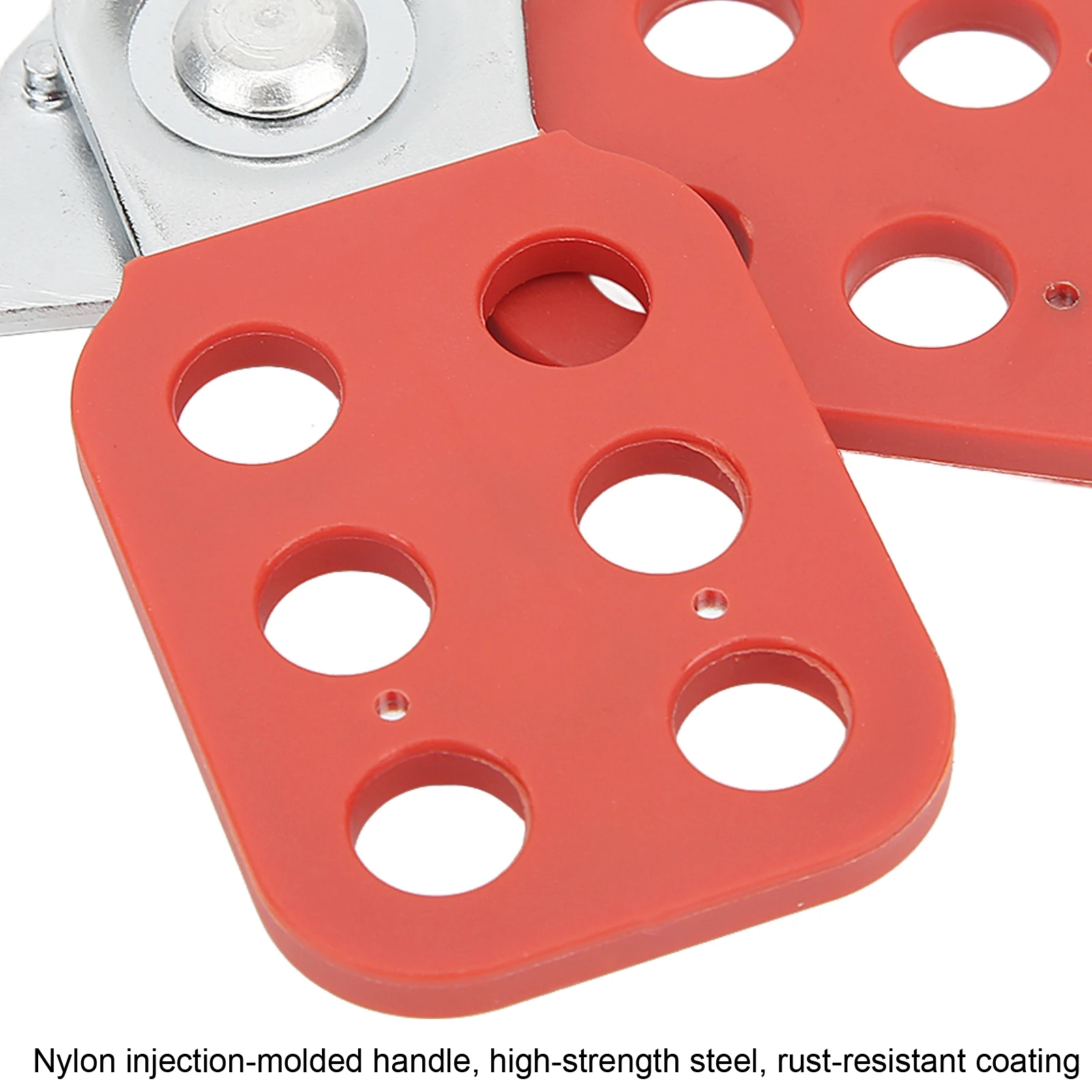 /Set 6 Hole Lockout Tagout Safety Hasp Tamper Proof for Industrial Chemical Electric Power Lock Out Hasp Steel Lockout Hasp