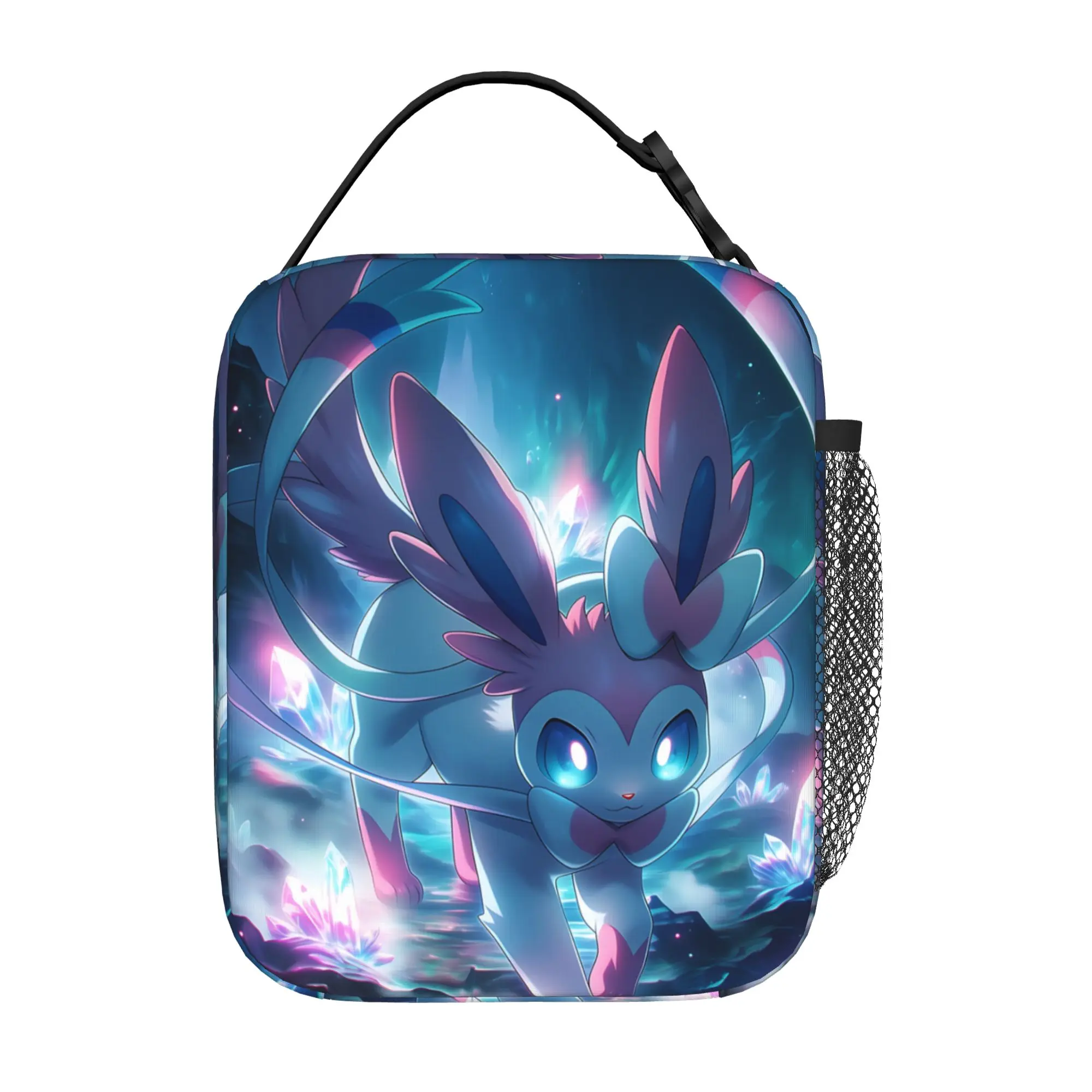 Pokemon Insulated Lunch Bag Insulation Bento Pack Rice Bag Eevee Eeveelution bolsa Student Bento Lunch Handbag Insulation