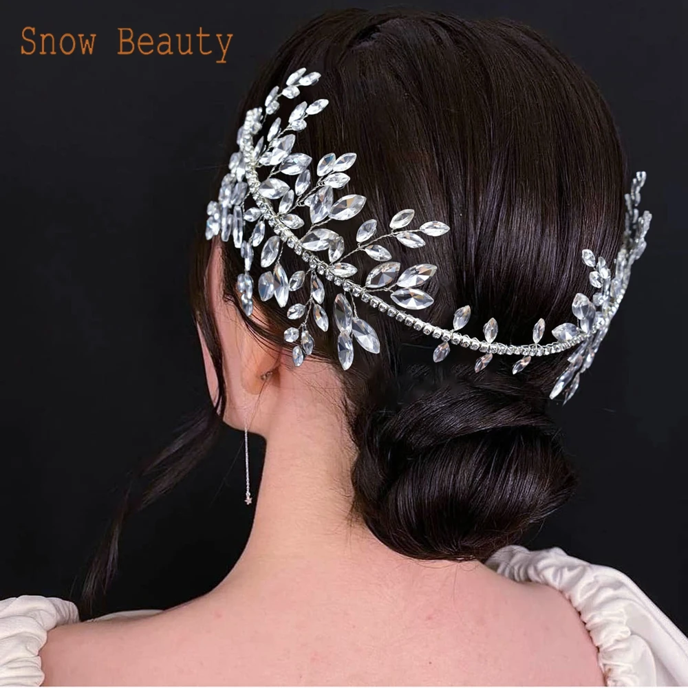 

DZ077 Baroque Headband Wedding Hair Accessories Fashion Bridal Hair Tiaras Bride Headdress Soft Hair Band Bride Hairbands