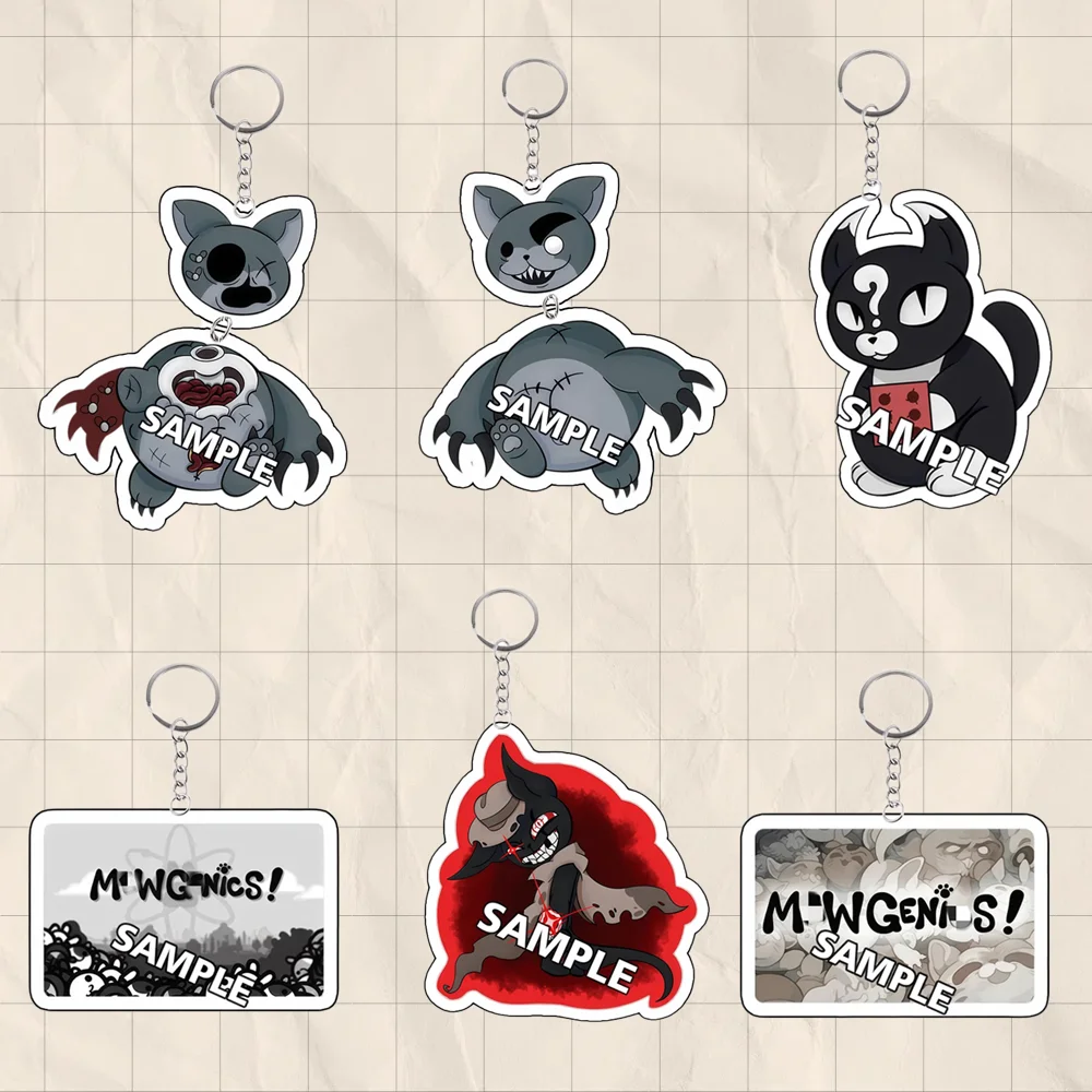 Llavero de acrílico de 5 cm Zodiac Gambit Guillotina para periféricos de videojuegos, colgante decorativo personalizado de dibujos animados, exquisito regalo festivo
