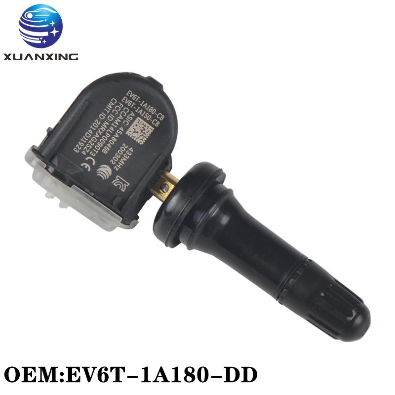 EV6T-1A180-DD TPMS Tire Pressure Sensor Monitoring System 433Mhz High Quality Battery Life For Ford Focus Ranger