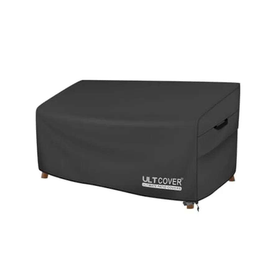 

Patio Furniture Sofa Cover 60W x 35D x 35H inch Waterproof Outdoor 2-Seater Loveseat Cover Black