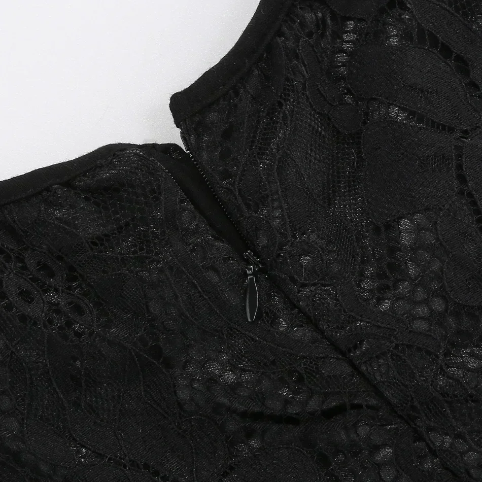 Mädchen-Kostümkleid Kinder Schwarzes Spitzen-Tüll-Cosplay-Kleid mit ausgestellten Ärmeln Gothisches Party-Rollenspiel-Outfit für Halloween-Karneval – Detail 11