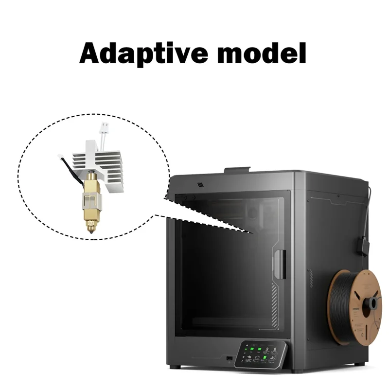 A13E- Kit Hotend 0.2MM untuk Centauri Carbon- Brass-Hardened Steel Nozzle, Pemanas & Perakitan Extruder