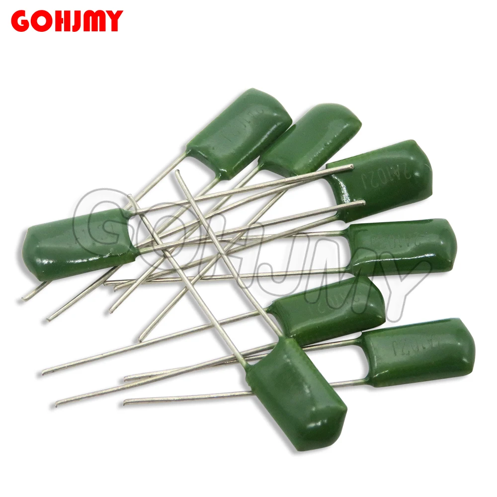 50PCS Polyester Film Capacitor 100V 1nF 1.5nF 2.2nF 220nF 330nF 2A224J 2A334J 2A222J 2A332J 2A472J 2A822J 2A103J 2A153J 2A223J