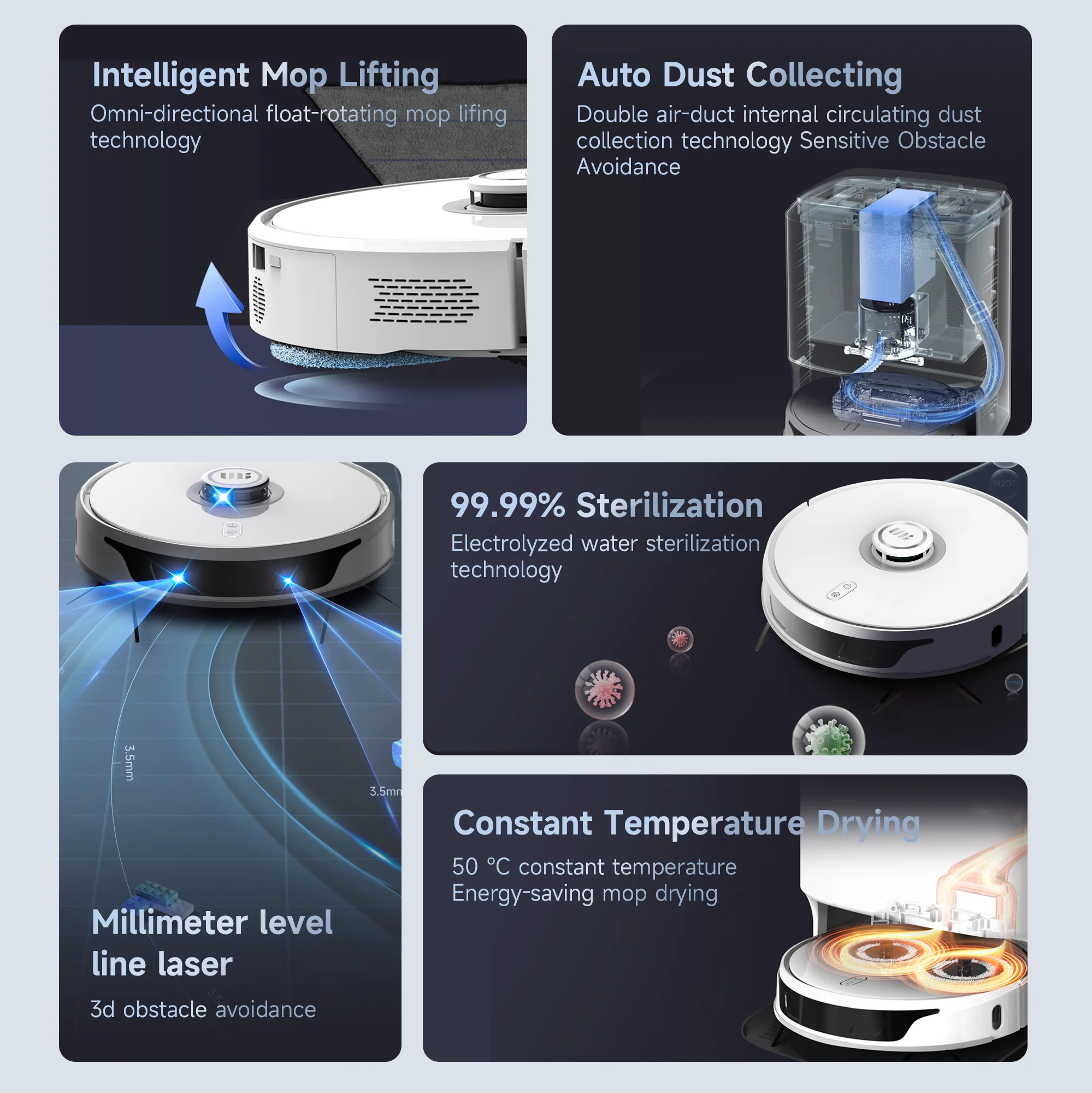 2023 New design Smart Control Robot Floor Sweeper robot vacuum Cleaner automatic cleaning robot