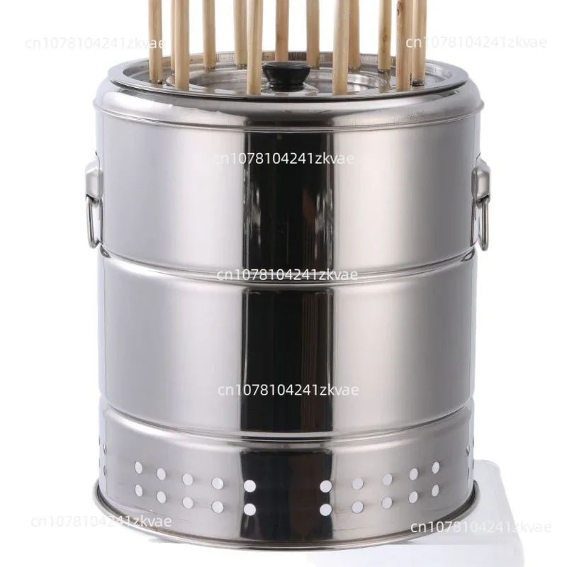 BBQ Smokeless Barbecue Home Outdoor Hanging Stove Charcoal Grill Indoor Stainless Steel Oven 20/28 Strings