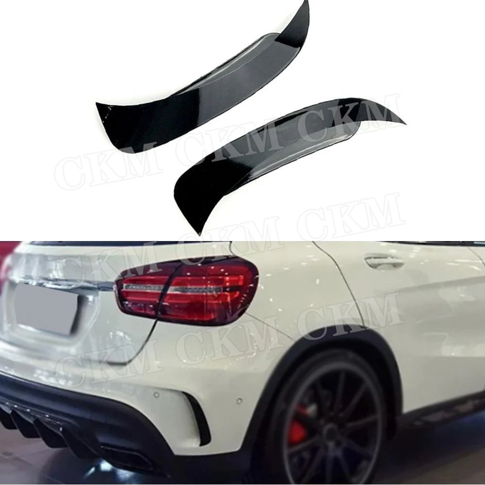 

CKMUUER Carbon Fiber Car Rear Bumper Air Vent Outlet Cover Trim ABS for Mercedes Benz GLA Class GLA260 GLA45 AMG 2014-2017
