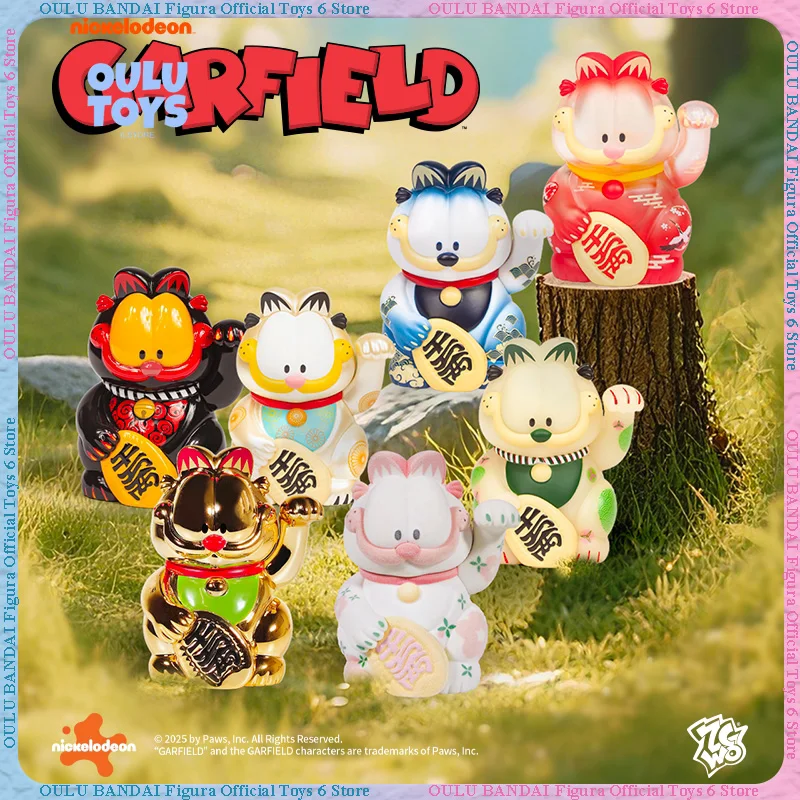 

Коллекционная фигурка Zcwo Fools Paradise Genuine Lucky Garfield Blind Box: модный настольный декор, идеальный подарок на день рождения для фанатов
