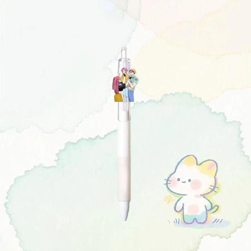 شيطان الصيادين 0.5 مللي متر القلم ل Kpop قلم حبر محايد طالب تأخذ امتحان رسم لعبة أنيمي الكرتون الشكل القرطاسية لوازم الدراسة #4