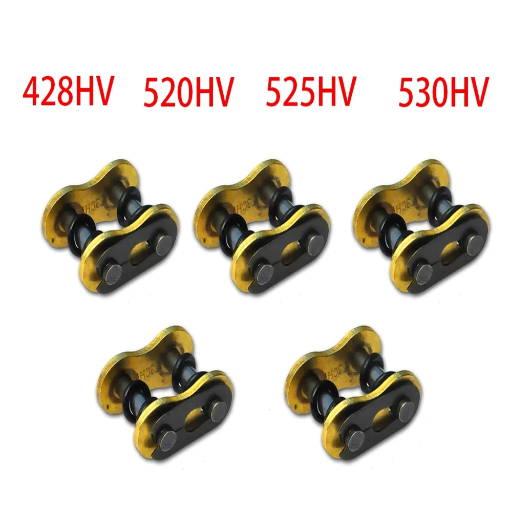 

Motorcycle 428 520 525 530 Chain Buckle Ring Link Heavy Chain Connecting Connector Master Joint Link With O-Ring Chain Lock