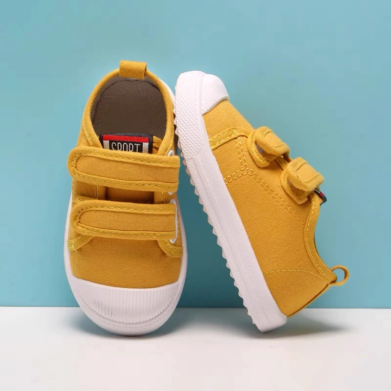 Zapatillas de lona transpirables para niños y niñas, zapatos deportivos para correr, suela suave, informales, talla 21-30, primavera y otoño