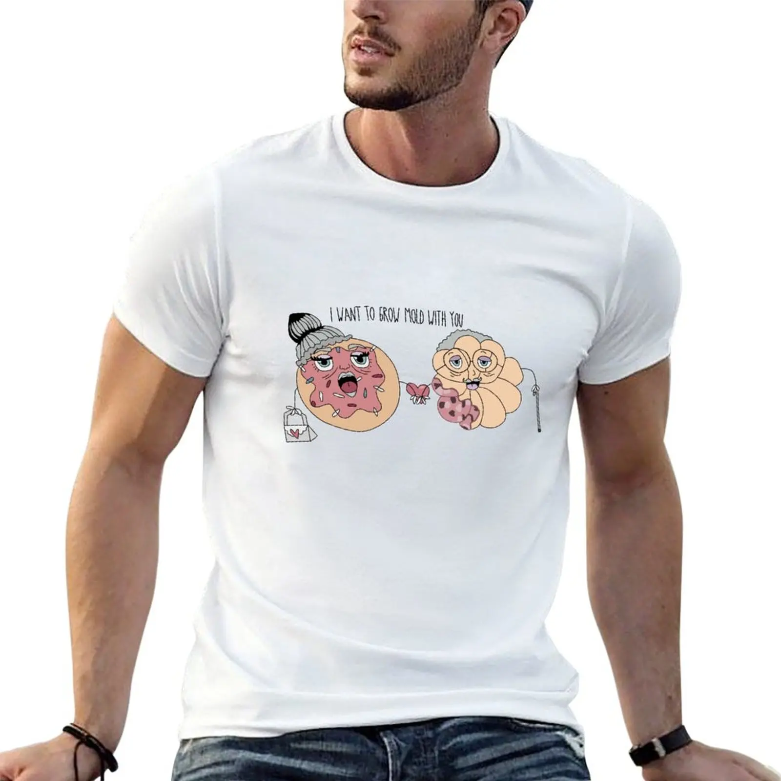 Will You Grow Mold With Me? Colored T-Shirt Casual Trendy Short Sleeve T-Shirt