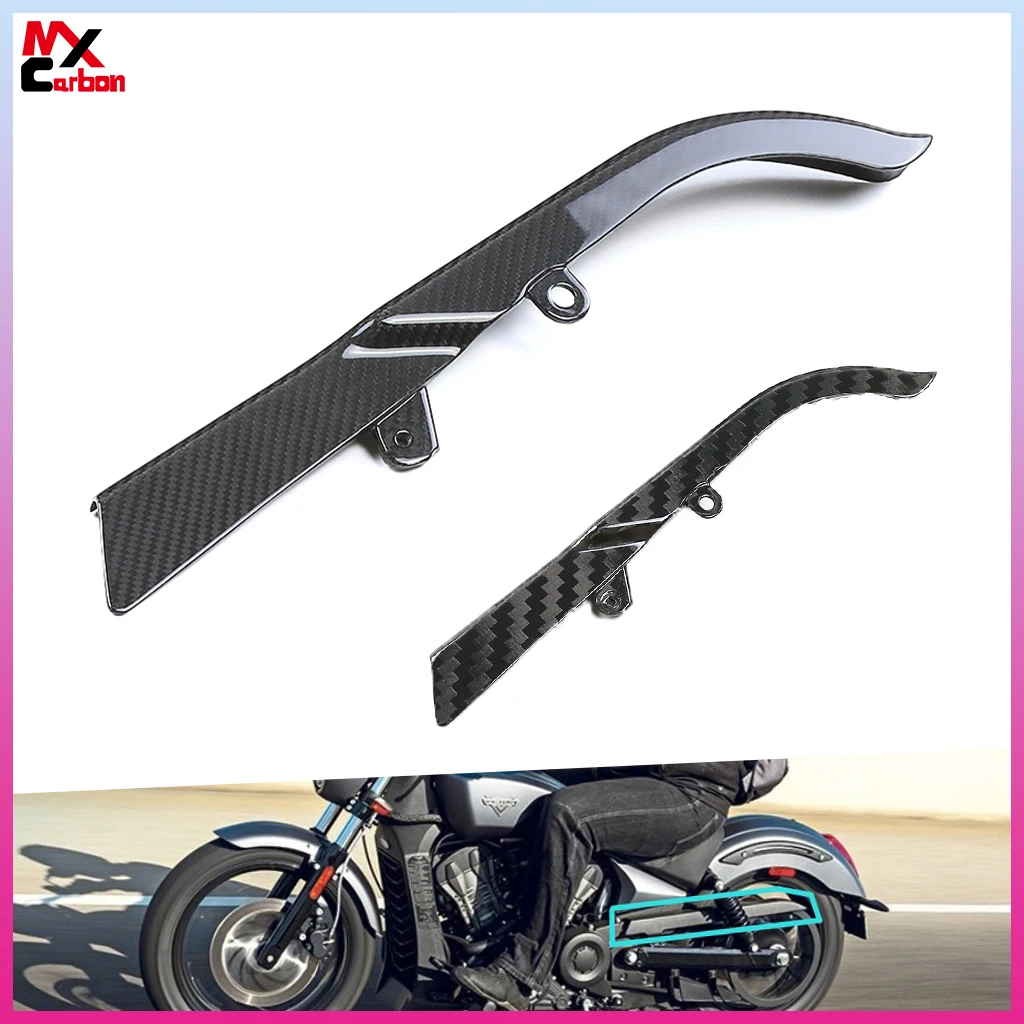 Motorcycle Chain Guard Cover for Harley Davidson Lowrider S 2022 2023 Full Carbon Fiber Chain Protective Cover Fairings