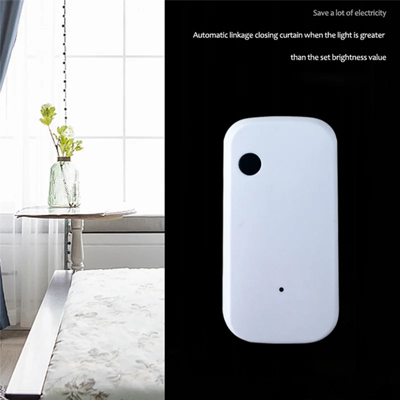 Sensor de iluminación Zigbee Sensor de iluminación inteligente para el hogar Control de enlace Sensor de brillo Automatización de iluminación-N33R