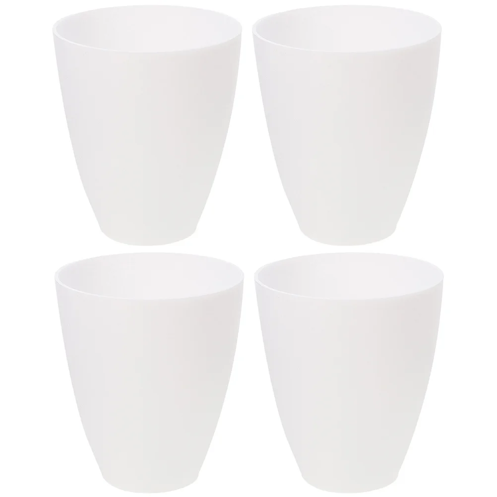 

4pcs Plastic Lamp Shade Flat Head Simple Design Light Cover For Table Desk Bedside Hanging Lamp Replacement Accessory