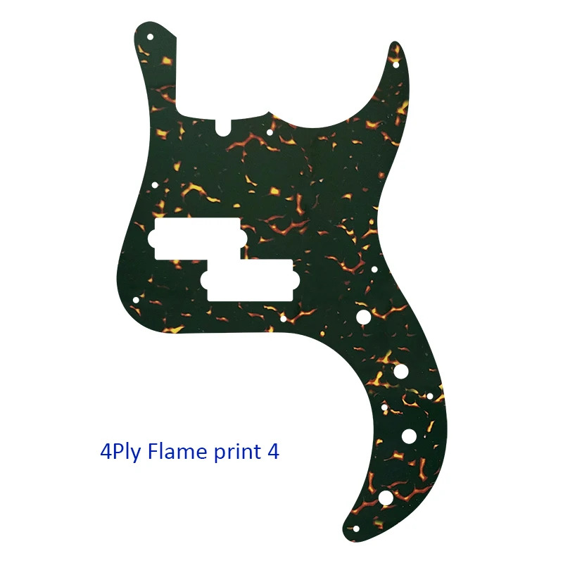 Pleroo Custom Guitar Parts - For US Fender Precision Deluxe Bass Guitar Pickguard Multicolor Selection