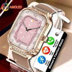 Fashion New Women Smart Watch AMOLED Curved Screen IP68 Waterproof Health Call Smartwatch For Women's smart watches women