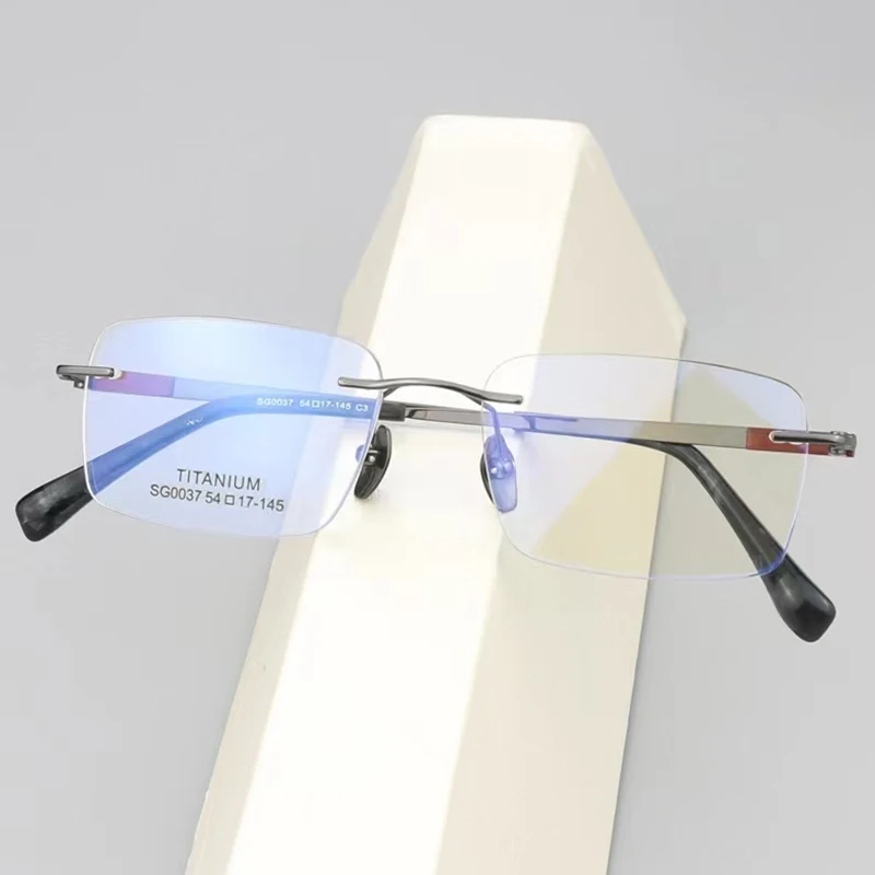 

Luxury Men Glasses Frame Titanium Wood Eyeglasses Fashion Optical Myopia Prescription Eyewear Spectacles Frames