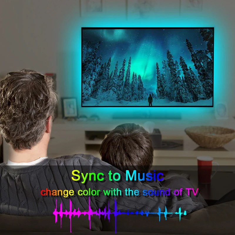 1-20M USB LED Strip Lights WIFI APP Control Color Changing 5050 RGB Led Light Flexible Lamp Tape for TV Backlight Room Decor