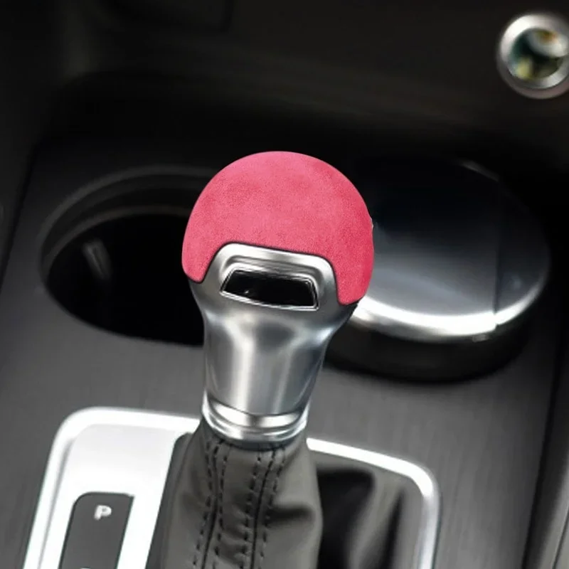 1pc Gear Shift Head Cover Stickers For Audi A3 Q2 S3 TT 2014-2018 Suede Car Gear Shift Knob Trim Cap Auto Decoration Accessories view 4