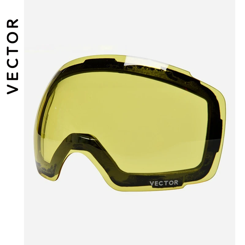 Only Lens For HXJ20013 Anti-fog UV400 Skiing Goggles Lens Magnet Adsorption Weak Light tint Weather Cloudy Brightening