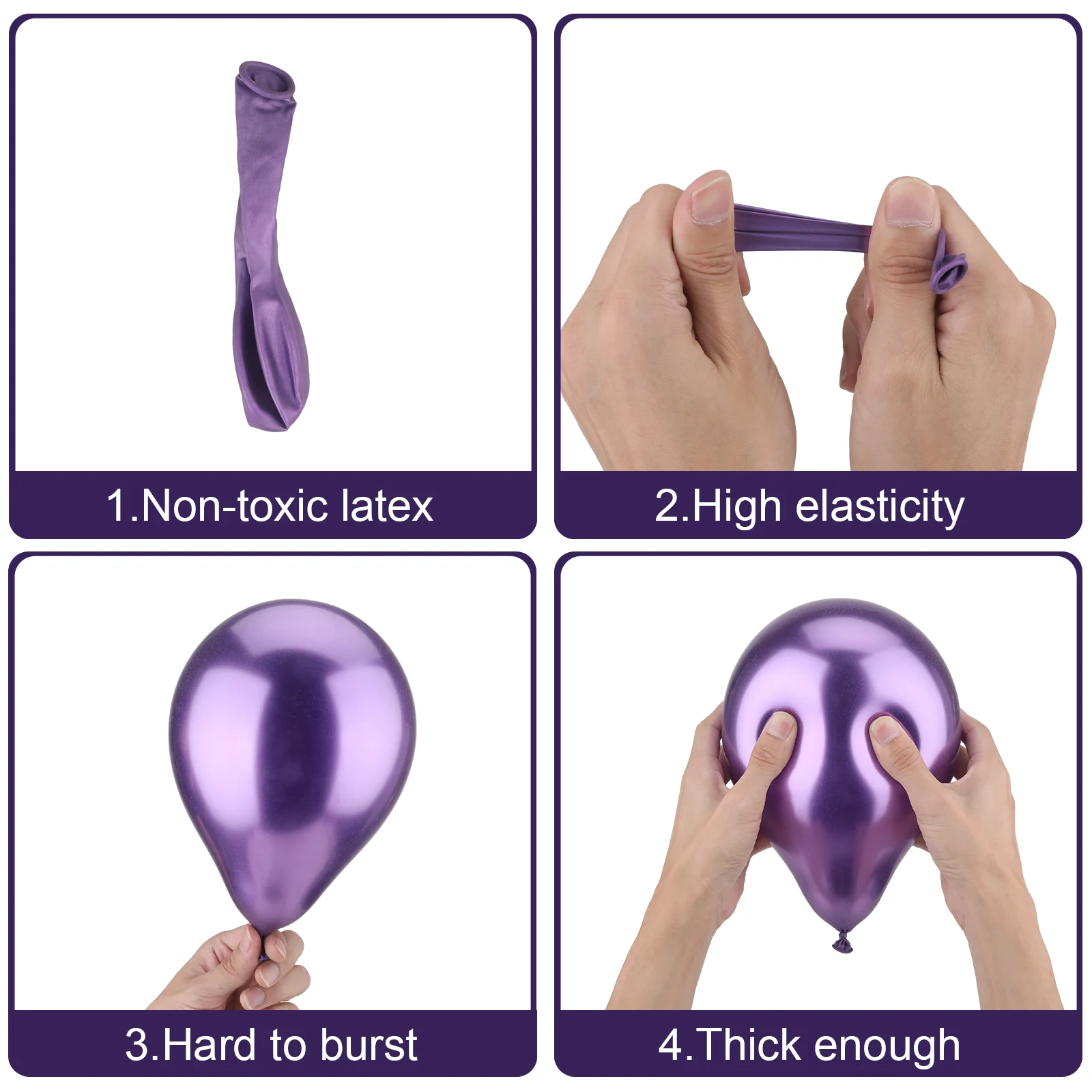 مجموعة 60 قطعة من بالونات اللاتكس لتزيين أعياد الميلاد للنساء وديكورات الحفلات للنساء وزينة عيد الميلاد الذهبية وأعياد الميلاد #2