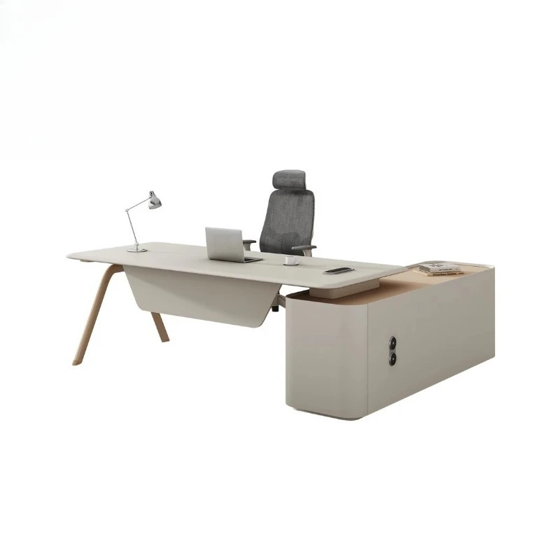 Modern wooden desk minimalist design family apartment computer desk suitable for home office use
