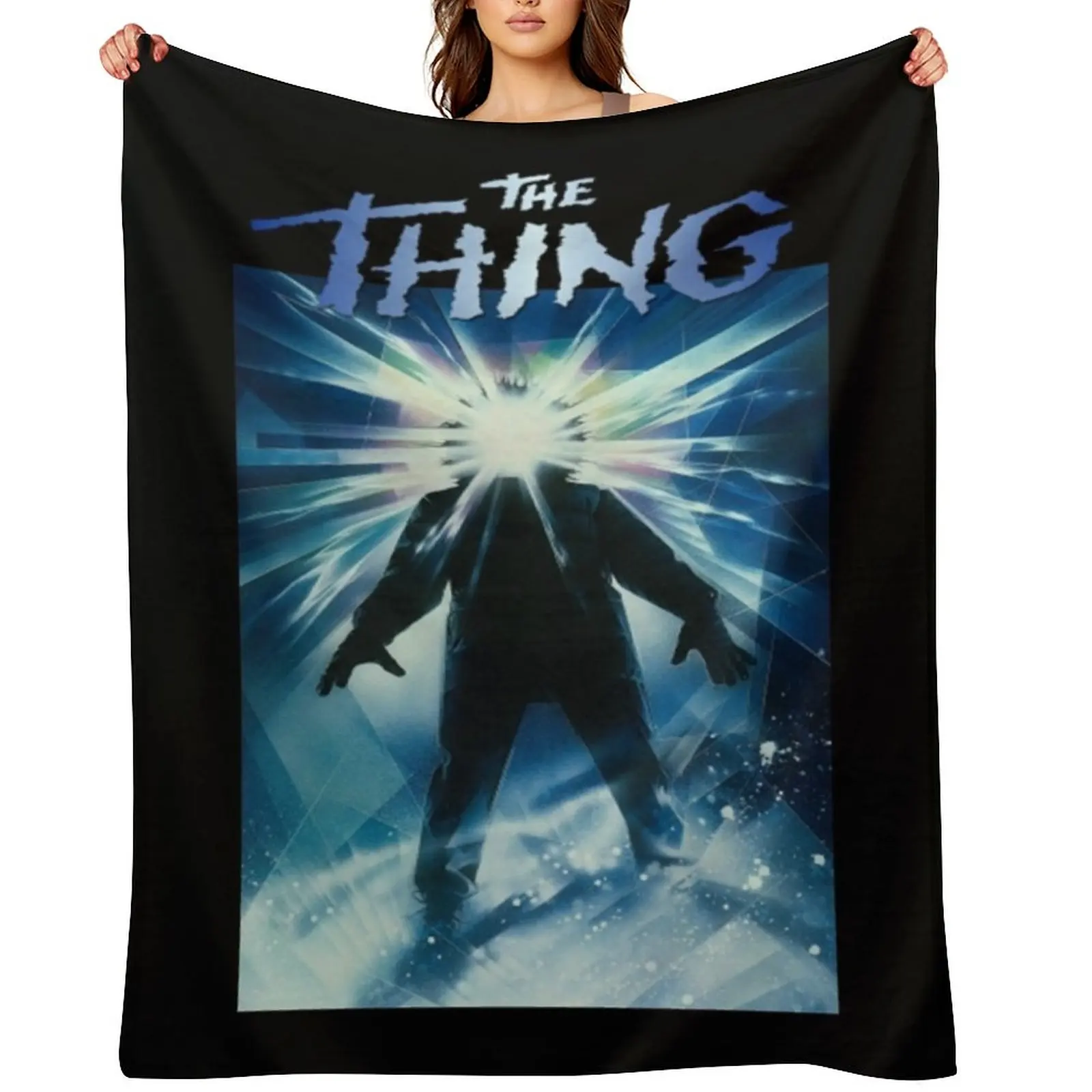 

The Thing (1982) Throw Blanket Loose Soft Plush Plaid Decorative Beds Vintage Blankets