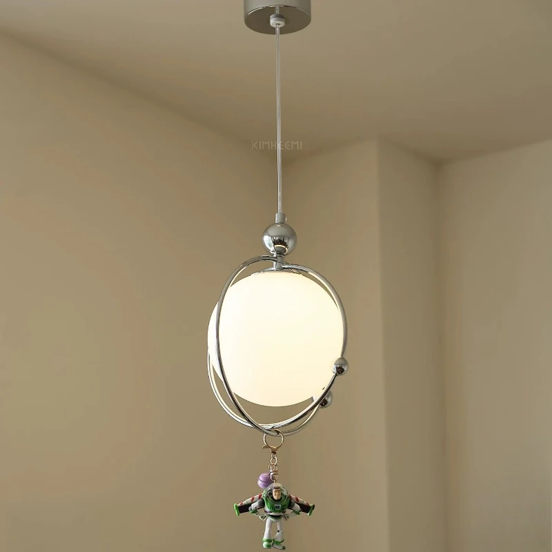 vintage magic bean bedside lift chandelier planet French retro entrance balcony lamp