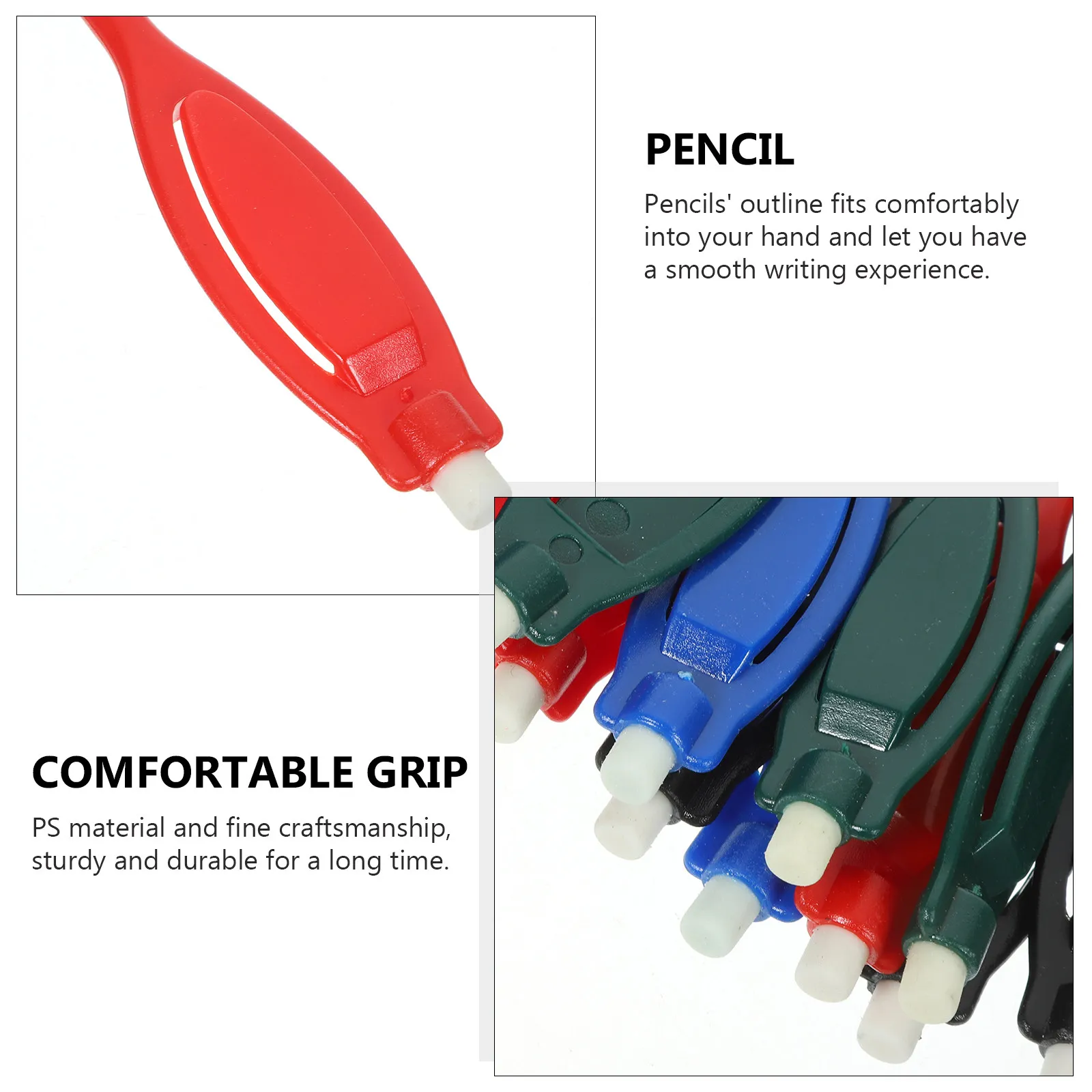 20Pcs Plastic Golf Pencils Non-Sharpening Score Pencils with Comfortable Outline for Golfers Beginners Teachers Sketch Artists
