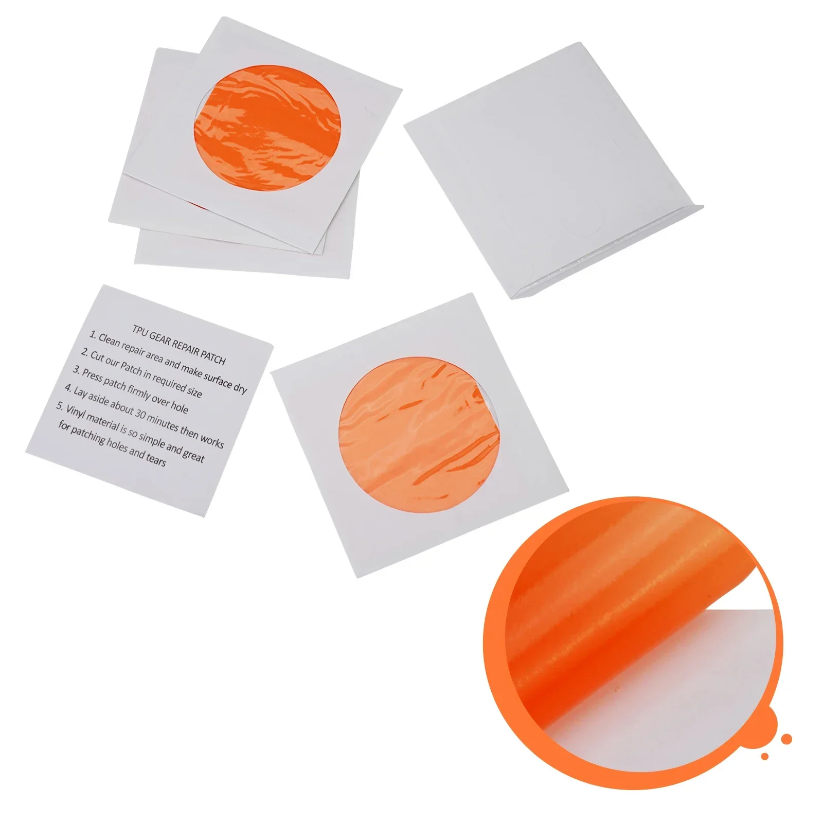 5pcs Tent Repair Tape TPU Repair Patch Waterproof Patch Transparent Film For Tent Sleeping Bag Mat Outdoor Camping Accessories