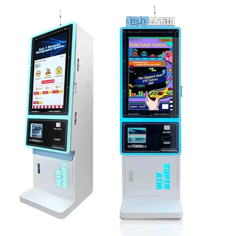 for Multi Payment Card Vending Machine Cash Credit Card Kiosk FEC QR Code Payment Unattended Ticket Vending System
