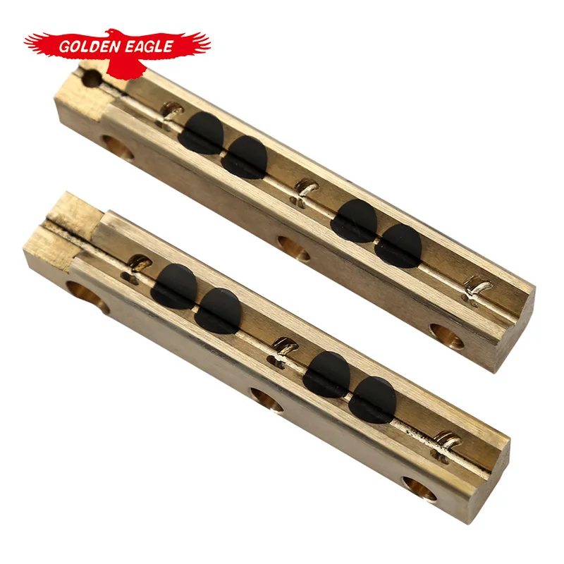 For KM Cutting Machine Parts Number Is M-048 M-049 Original Quality 1SET Left And Right Guide Blocks (Copper)