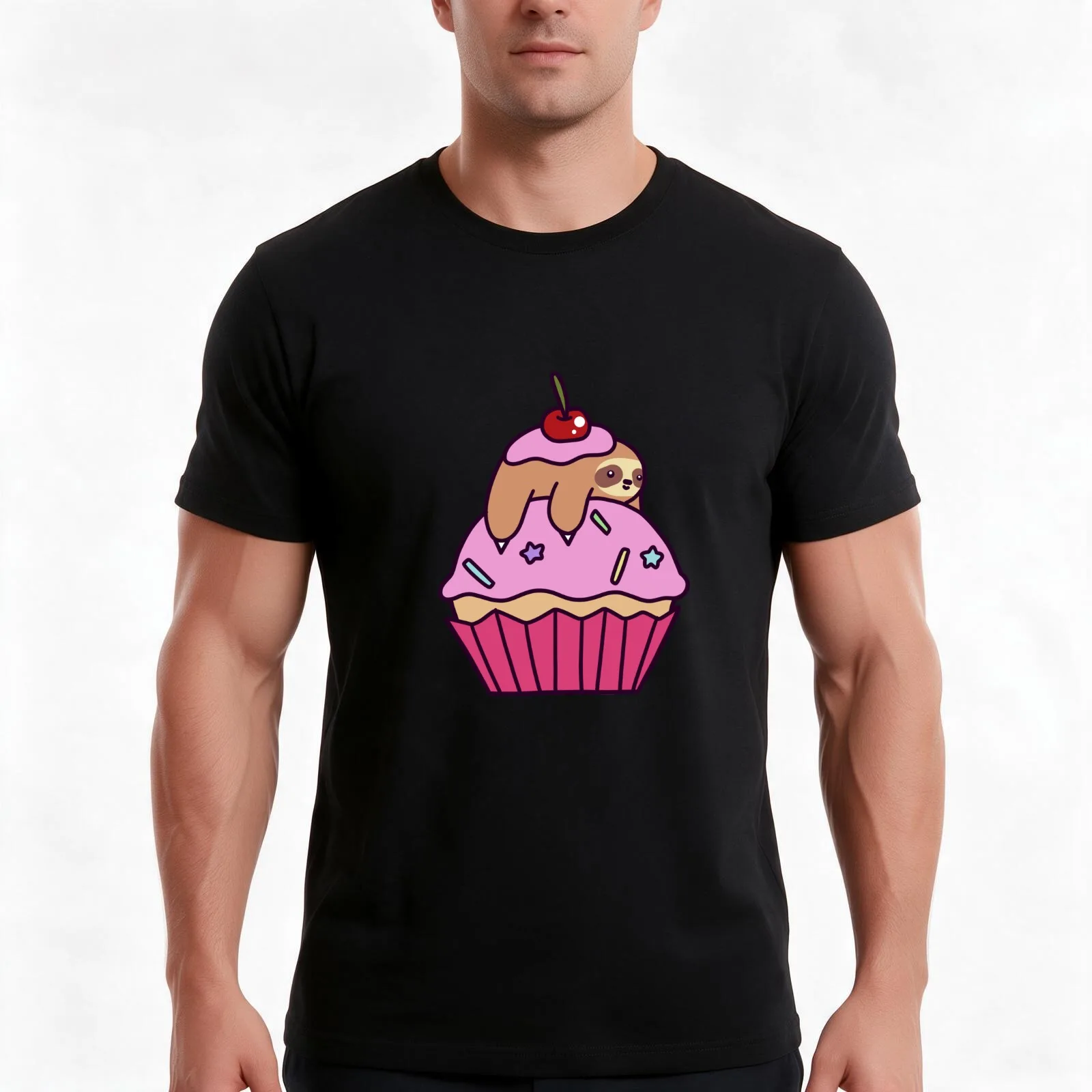 Cupcake Sloth Men T Shirt g man t shirts for men