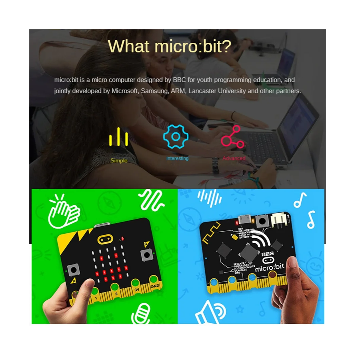 Bbc Microbit V2.0 Motherboard an Introduction To Graphical Programming in Python for Primary and Secondary