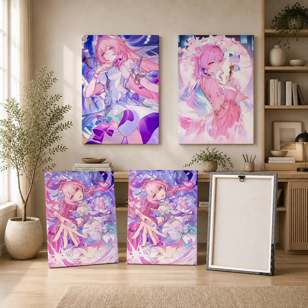 Kafka Honkai Star Rail Framed Wall Painting HD Inner Frame Canvas Poster Bedroom Room Hallway Wall Art Decor