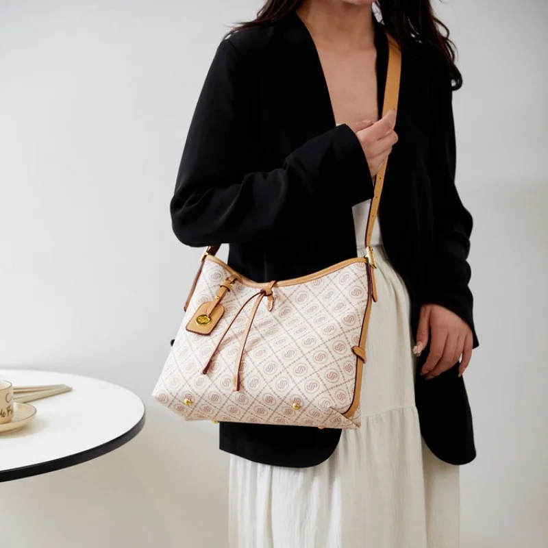 

Популярная классическая высококачественная кожаная женская сумка на плечо, роскошная брендовая модная элегантная винтажная сумка тонкого мастерства ​