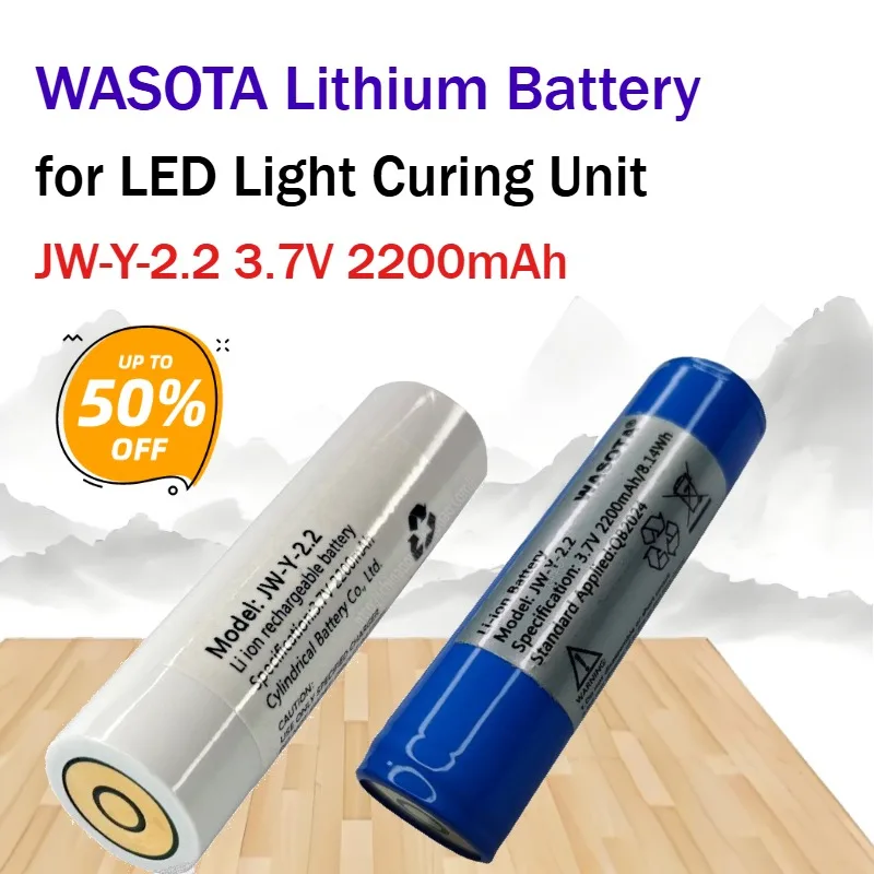 JW-Y-2.2 3.7V 2200mAh for WASOTA Lithium Battery for LED Light Curing Unit High Quality & High Capacity