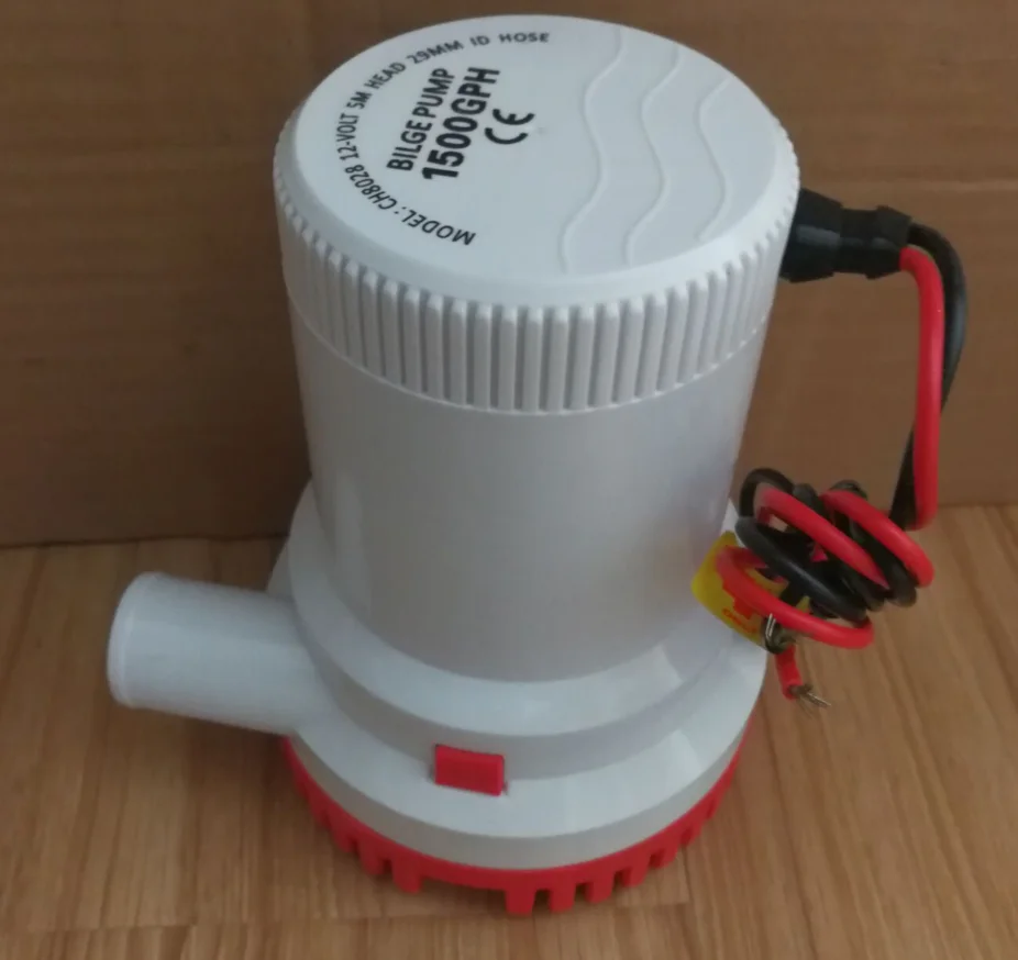 Automatic Submersible Boat Bilge Water Pump 12V/24V – High Flow Marine Drainage Pump with Float Switch for Yacht & Fishing Boat view 2